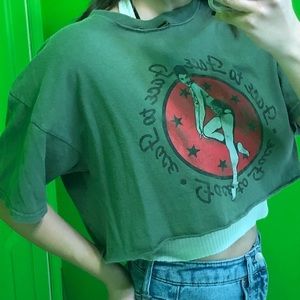 Custom cropped pinup tee